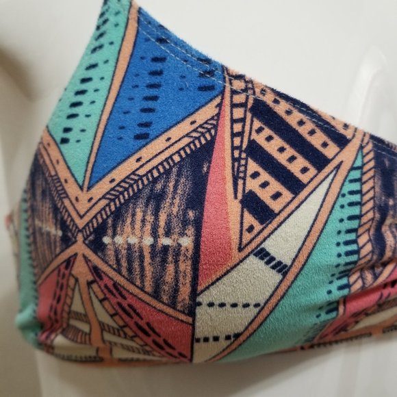 Nollie bralette Small geometric print cross strap racerback pullover style boho - Picture 6 of 13